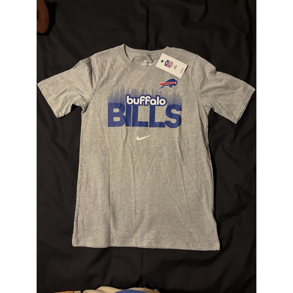 Buffalo Bills Nike Youth Boys Groove Essential T-Shirt - Gray - Size L 14/16